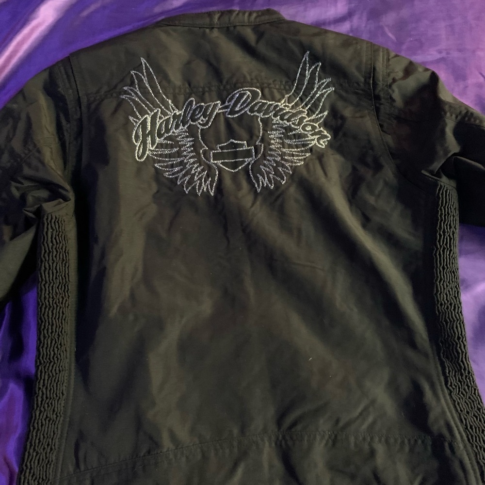 Black sparkle Harley Davidson jacket